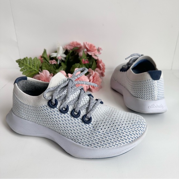 Allbirds Tree Dasher TD 2 Blizzard/Hazy Cobalt Sneakers
